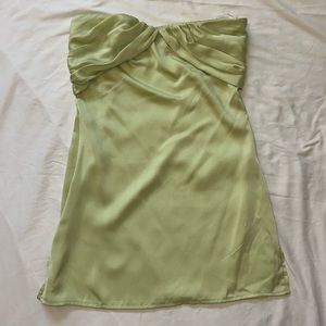 Light green Princess Polly strapless mini dress